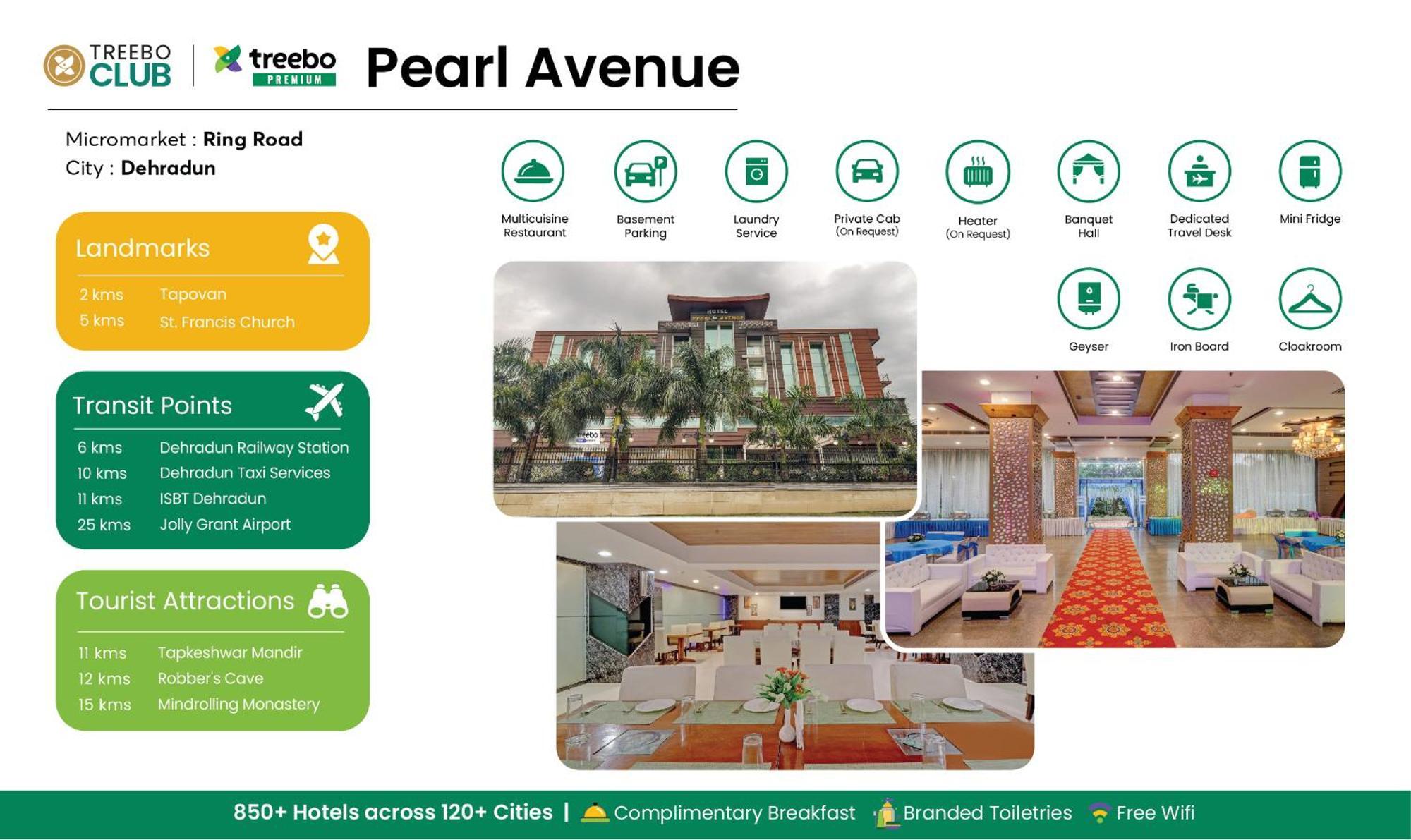 Treebo Premium Pearl Avenue, Ring Road Hotell Dehradun Eksteriør bilde